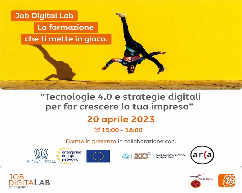 TECNOLOGIE 4.0 E STRATEGIE DIGITALI PER FAR CRESCERE LA TUA IMPRESA - REGISTRATI QUI PER PARTECIPARE - 30/03/2023